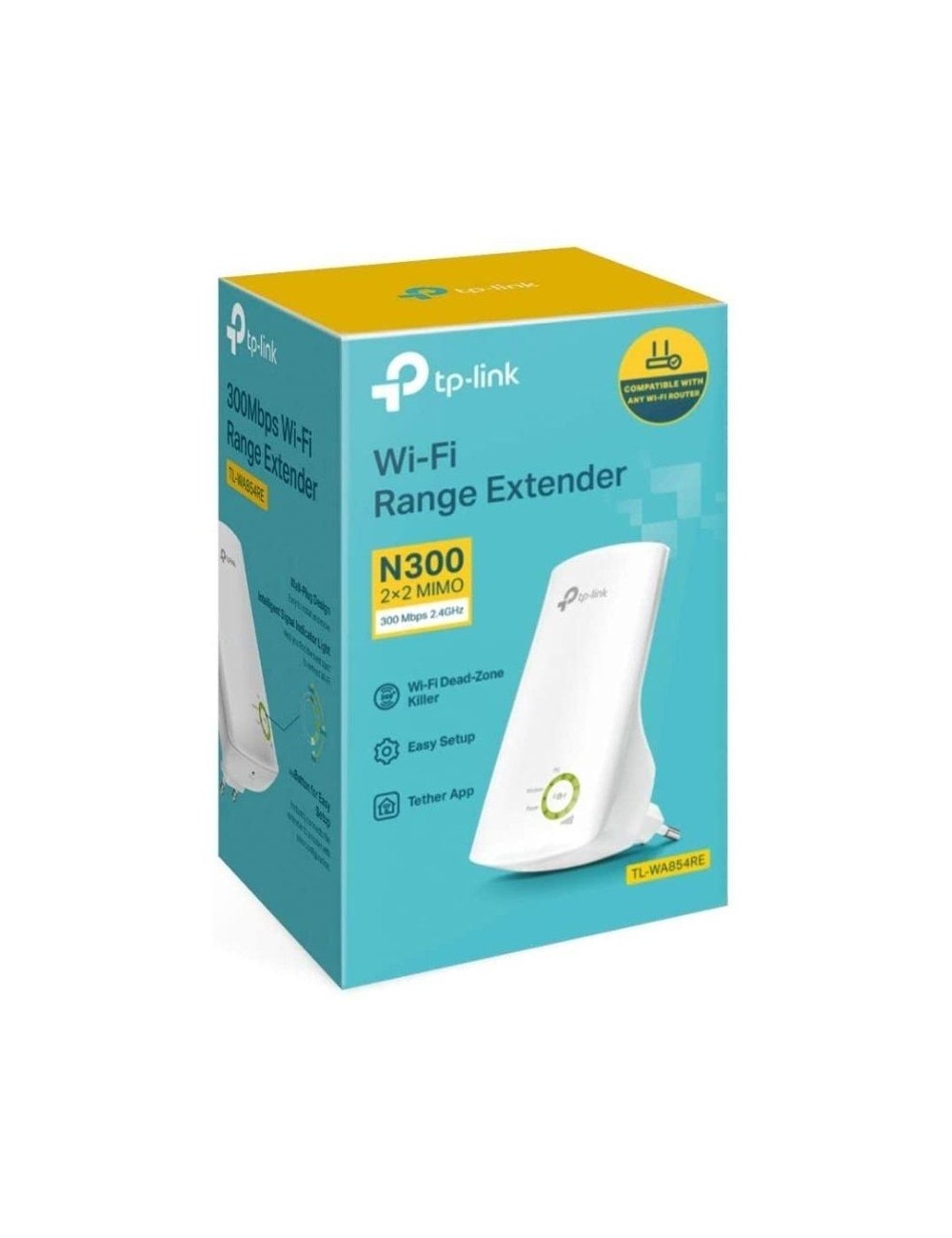 Repetidor Inalámbrico TP-Link TL-WA854RE 300Mbps/ 2 Antenas Internas