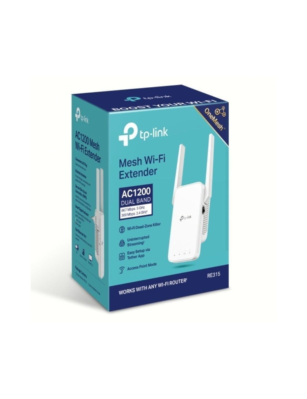 Repetidor Inalámbrico TP-Link RE315 1200Mbps/ 2 Antenas