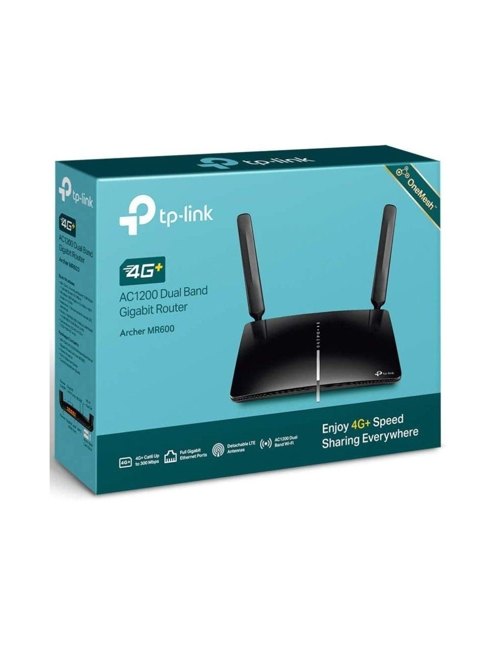 Router Inalámbrico 4G TP-Link Archer MR600 1200Mbps 2.4GHz 5GHz/ 2 Antenas/ WiFi 802.11a/n/ac - b/g/n