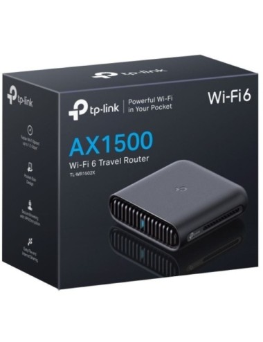 Router de Viaje Inalámbrico 4G TP-Link TL-WR1502X 1500Mbps/ 2.4GHz 5GHz/ WiFi 802.11ax/ac/n/a/b/g/n