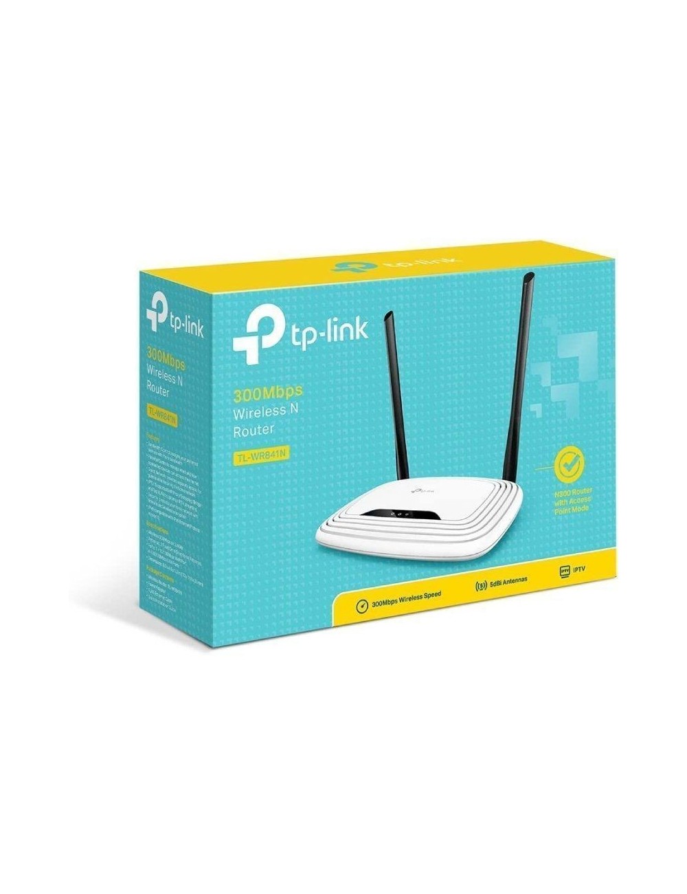 Router Inalámbrico TP-Link TL-WR841N V14 300Mbps/ 2.4GHz/ 2 Antenas 5dBi/ WiFi 802.11n/g/b