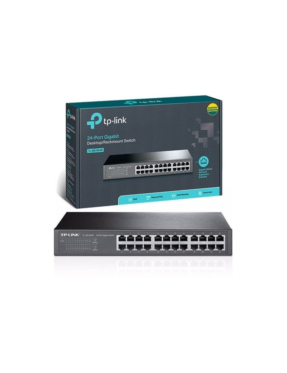 DESKTOP / RACKMOUNT SWITCH TP-LINK TL-SG1024D 24ports GIGABIT(TL-SG1024D)