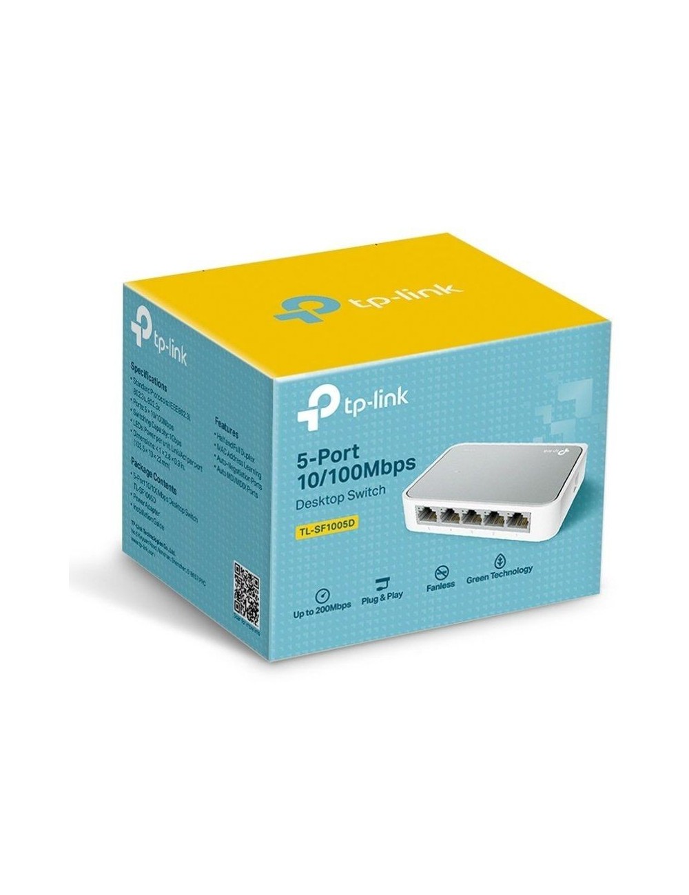 SWITCH TP-LINK 5 PORTS 10/100Mbps(TLSF1005D)
