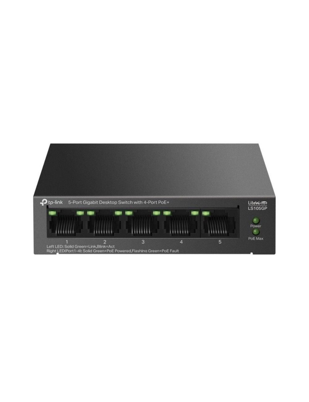 Switch TP-Link LS105GP 5 Puertos/ RJ-45 10/100/1000 PoE+