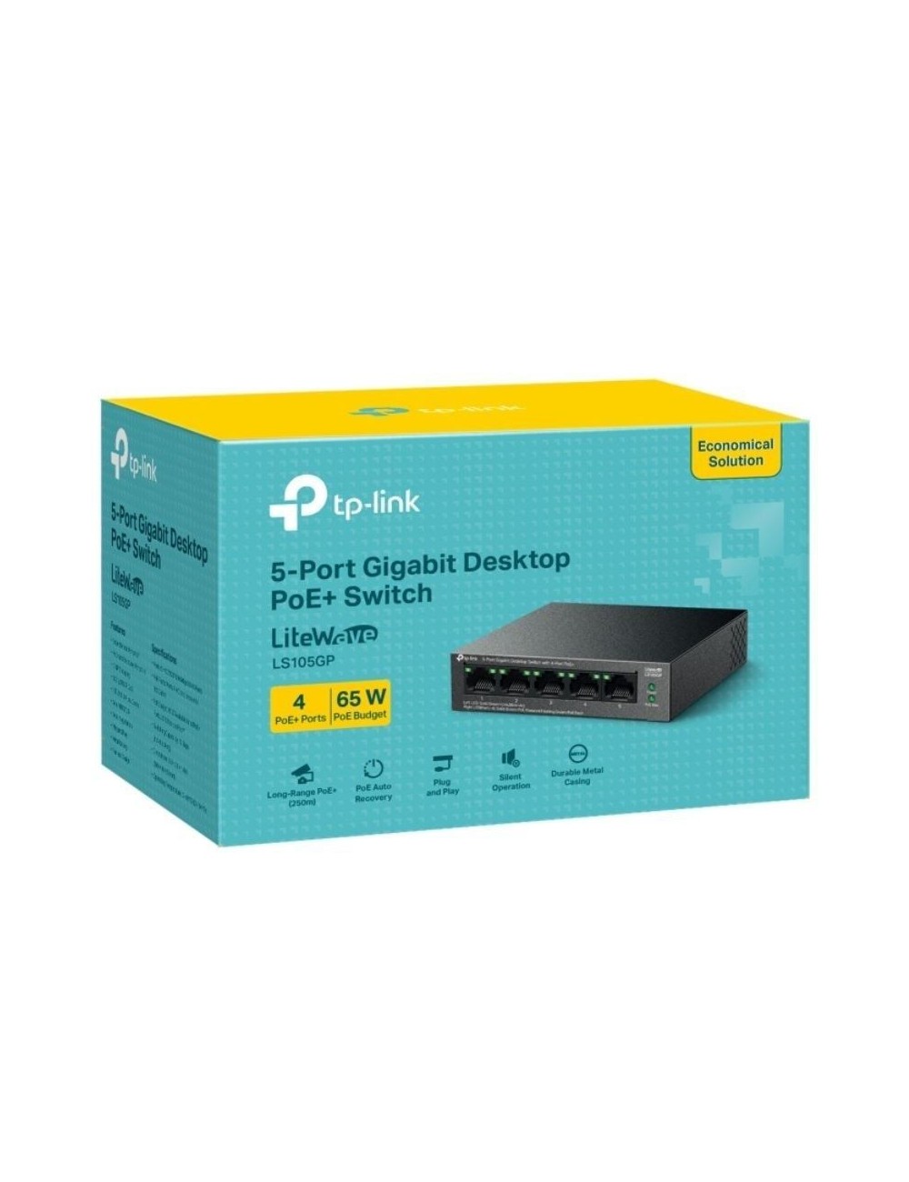 Switch TP-Link LS105GP 5 Puertos/ RJ-45 10/100/1000 PoE+