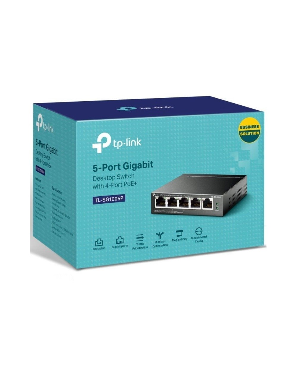 Switch TP-Link TL-SG1005P 5 Puertos/ RJ-45 10/100/1000 PoE