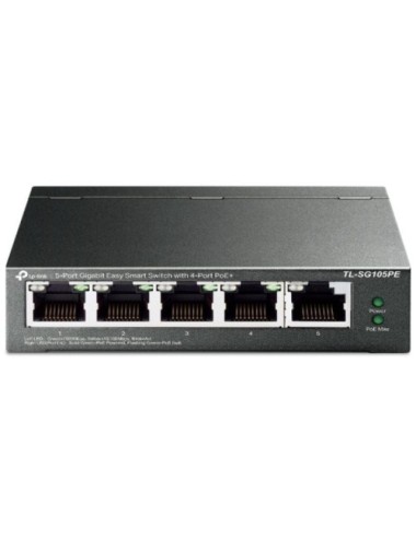Switch TP-Link TL-SG105PE 5 Puertos/ RJ-45 10/100/1000 PoE