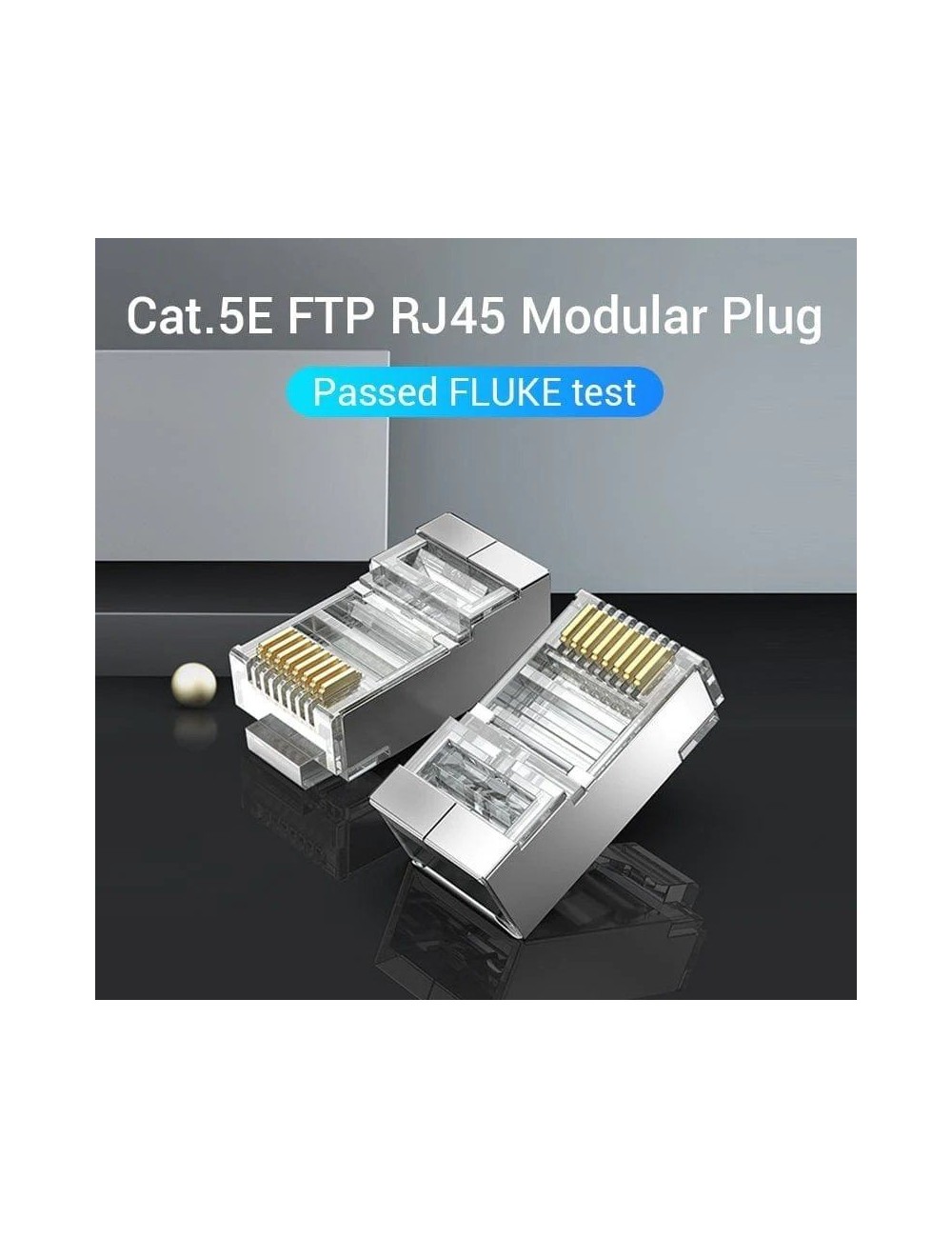 Conector RJ45 IDAR0-100/ Cat.5e FTP/ 100 uds