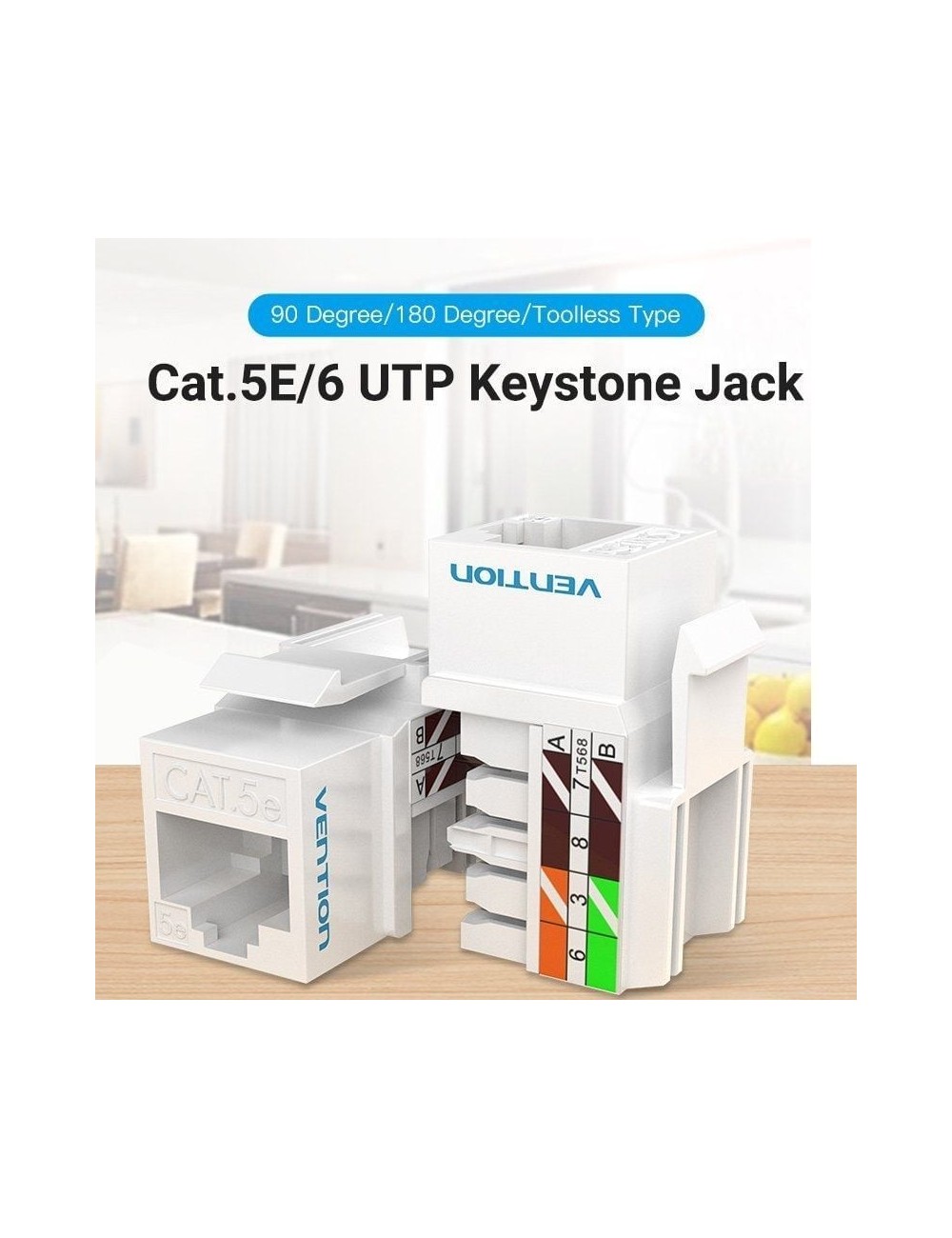 Conector RJ45 Vention IPFW0 Cat.6 UTP