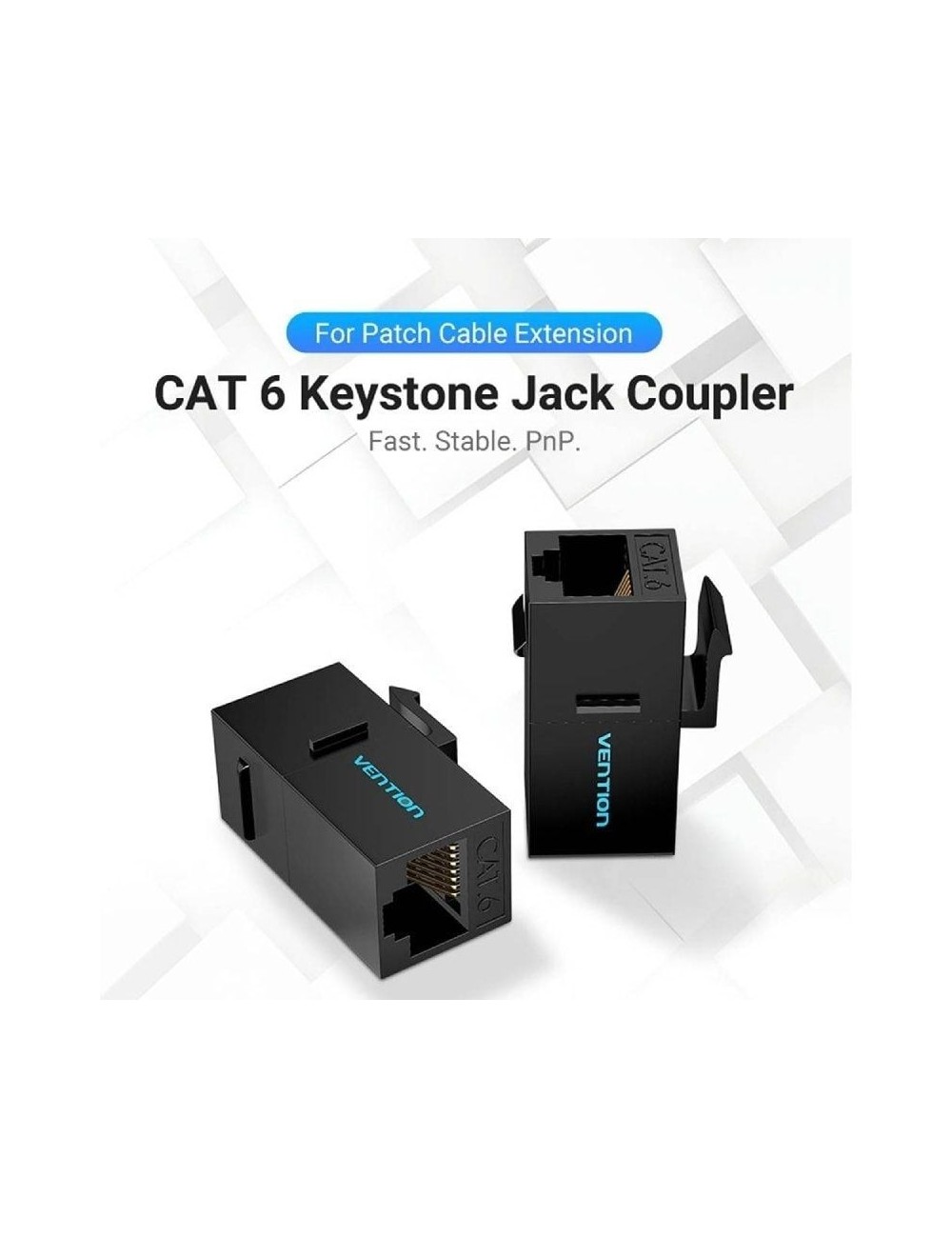 Conector RJ45 Vention IPGB0 Cat6 UTP/ Negro