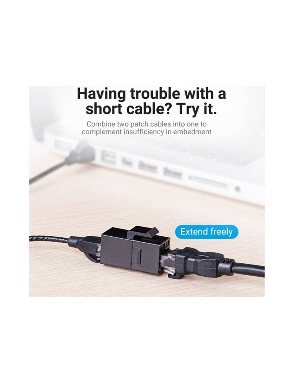 Conector RJ45 Vention IPGB0 Cat6 UTP/ Negro