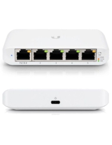 Switch Gestionado Ubiquiti USW-Flex Mini 5 Puertos/ RJ45 10/100/1000 PoE/ Pack 3 uds