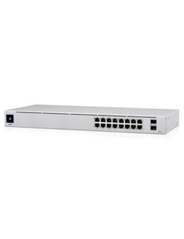 Switch Gestionable Ubiquiti USW-16-POE 16 Puertos/ RJ-45 Gigabit 10/100/1000/ SFP/ PoE+