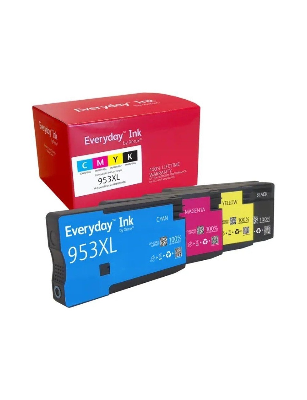 Cartucho de Tinta compatible Xerox 006R04988 compatible con HP 953XL MultiPack/ 1600 páginas/ Negro/ Cian/ Magenta/ Amarillo