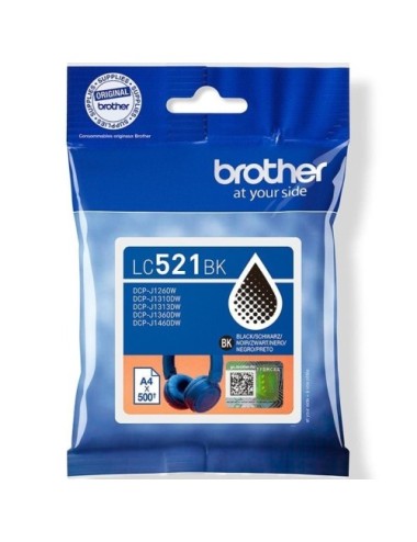 Cartucho de Tinta Original Brother LC521BK/ Negro