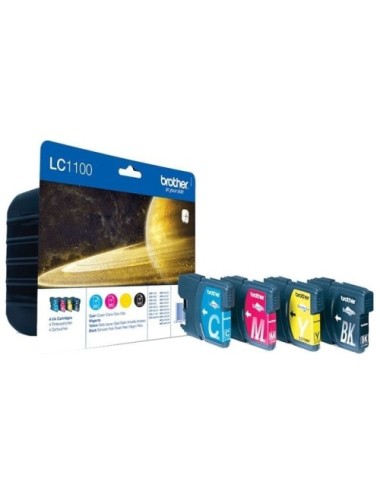 Cartucho de Tinta Original Brother LC-1100VALBP/ Multipack/ Cian/ Magenta/ Amarillo/ Negro