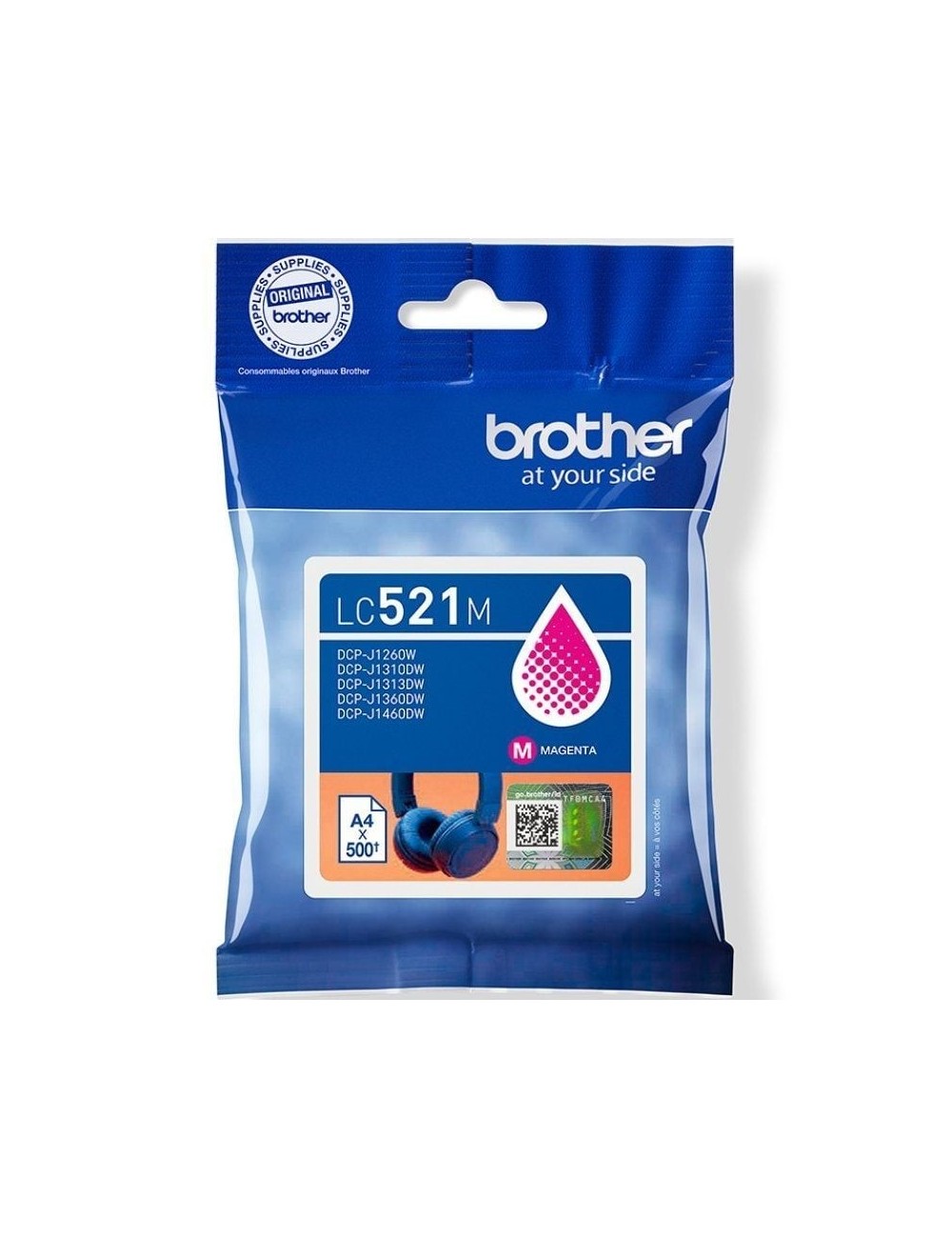 Cartucho de Tinta Original Brother LC521M/ Magenta