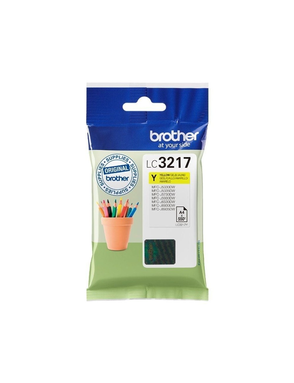 Cartucho de Tinta Original Brother LC-3217Y/ Amarillo