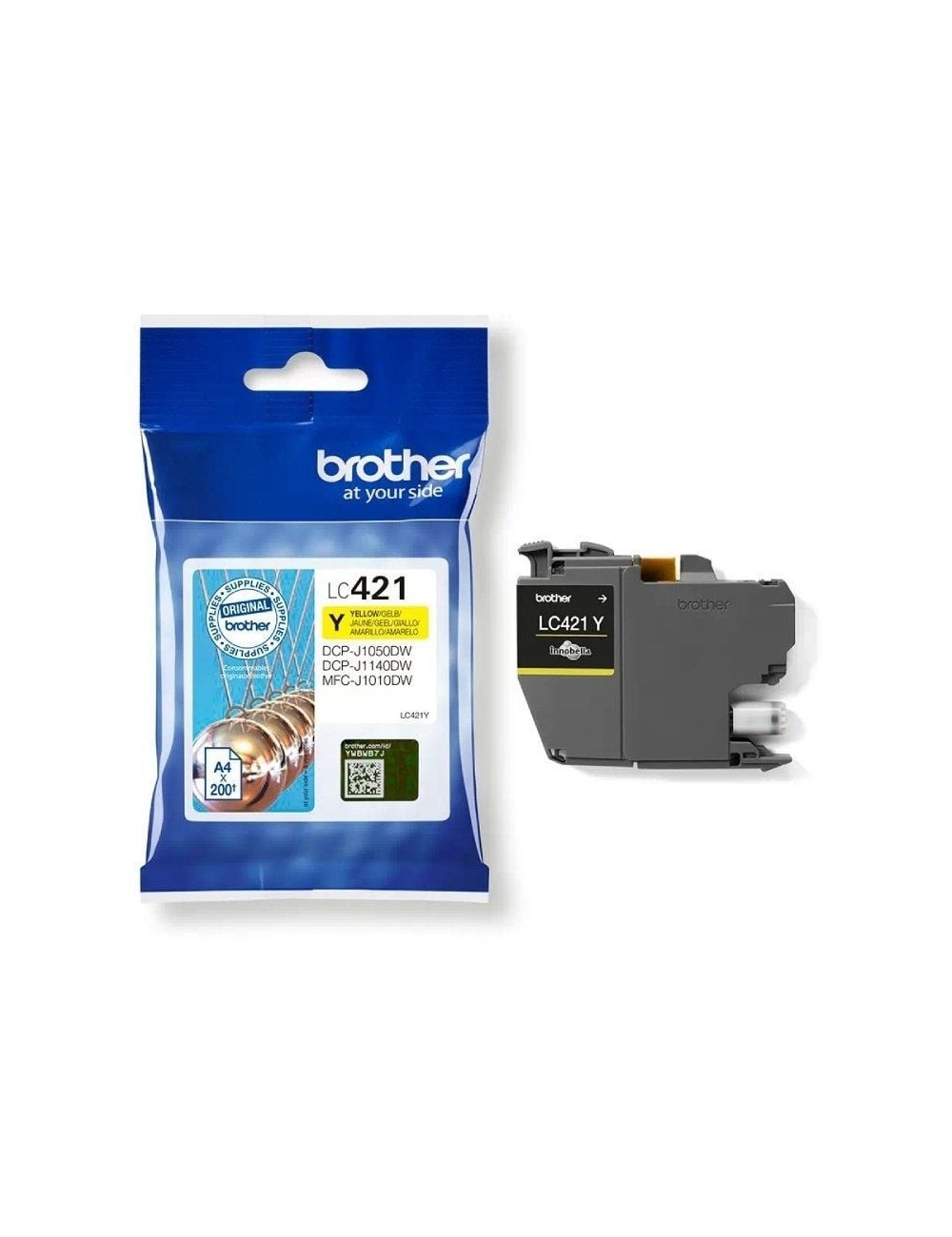 Cartucho de Tinta Original Brother LC421/ Amarillo