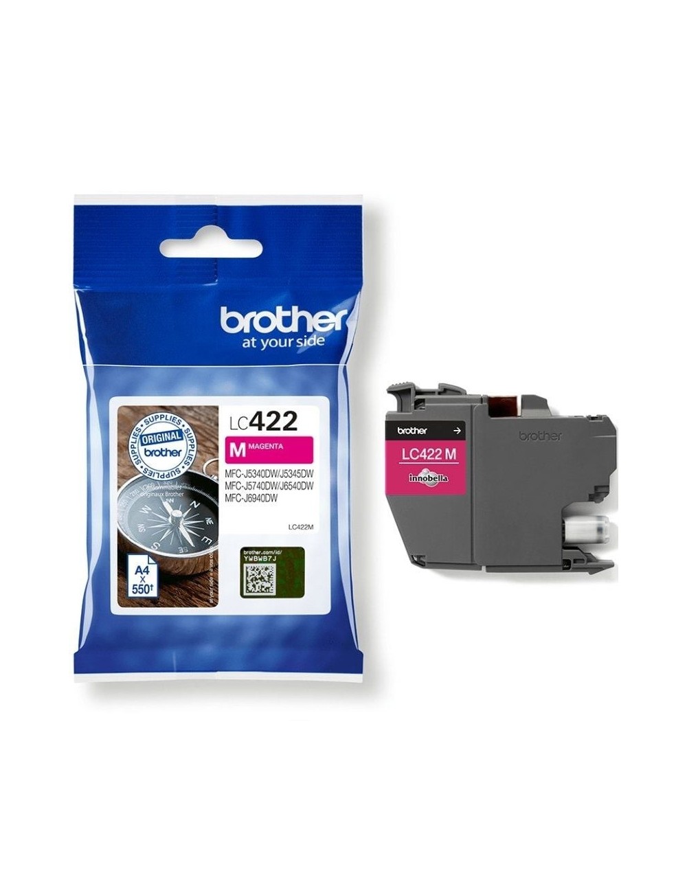 Cartucho de Tinta Original Brother LC-422/ Magenta