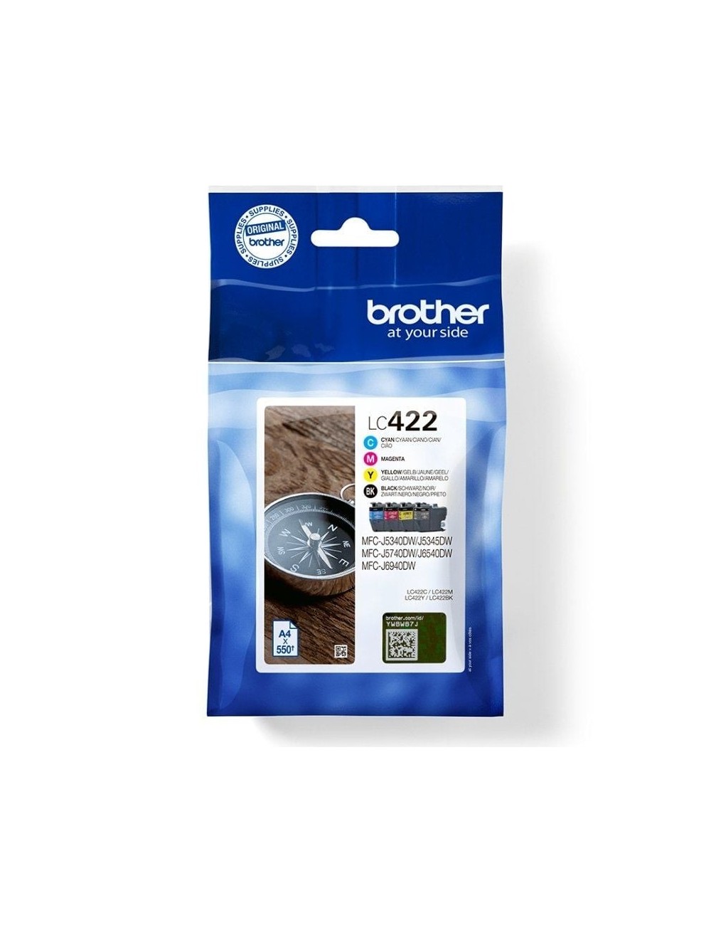 Cartucho de Tinta Original Brother LC422VAL Multipack/ Cian/ Magenta/ Amarillo/ Negro