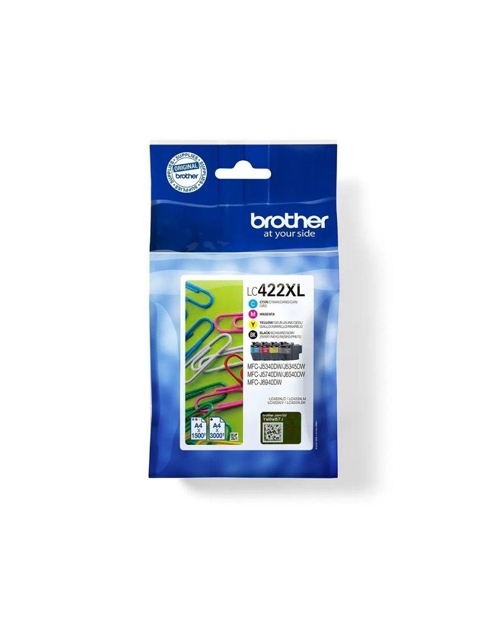 Cartucho de Tinta Original Brother LC-422XL Alta Capacidad Multipack/ Cian/ Magenta/ Amarillo/ Negro