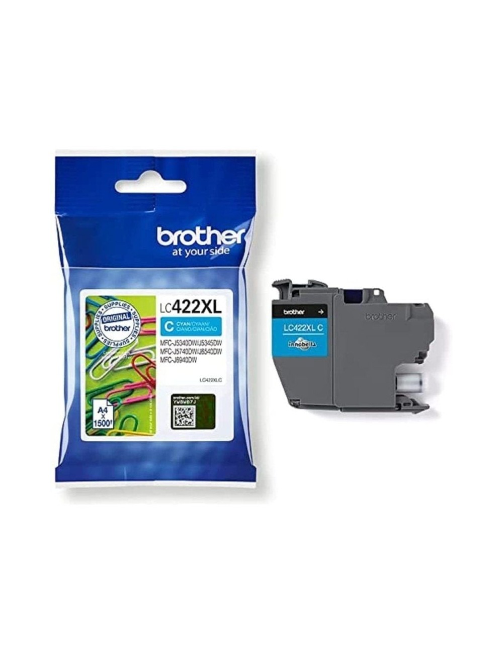 Cartucho de Tinta Original Brother LC-422 XL Alta Capacidad/ Cian