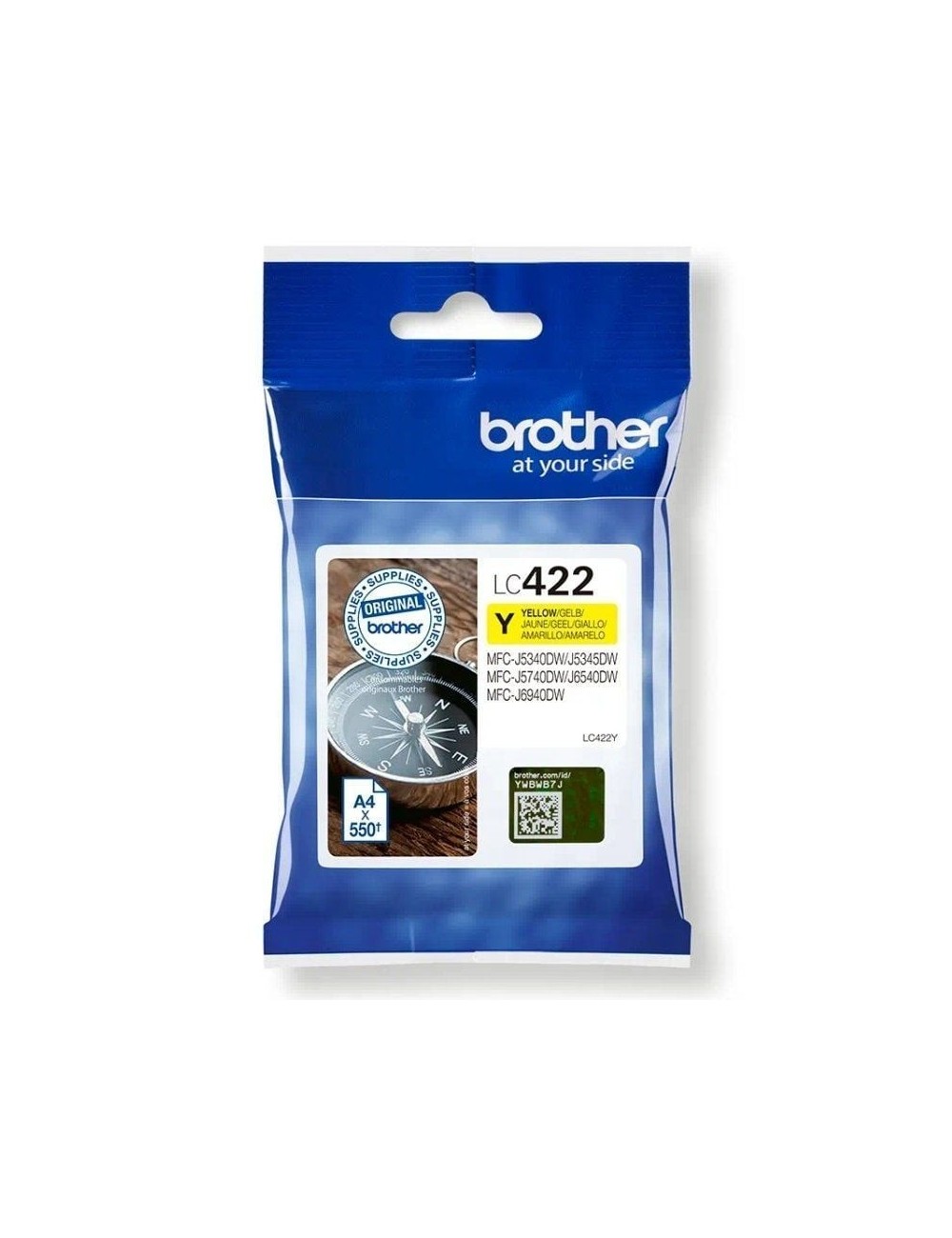 Cartucho de Tinta Original Brother LC-422/ Amarillo