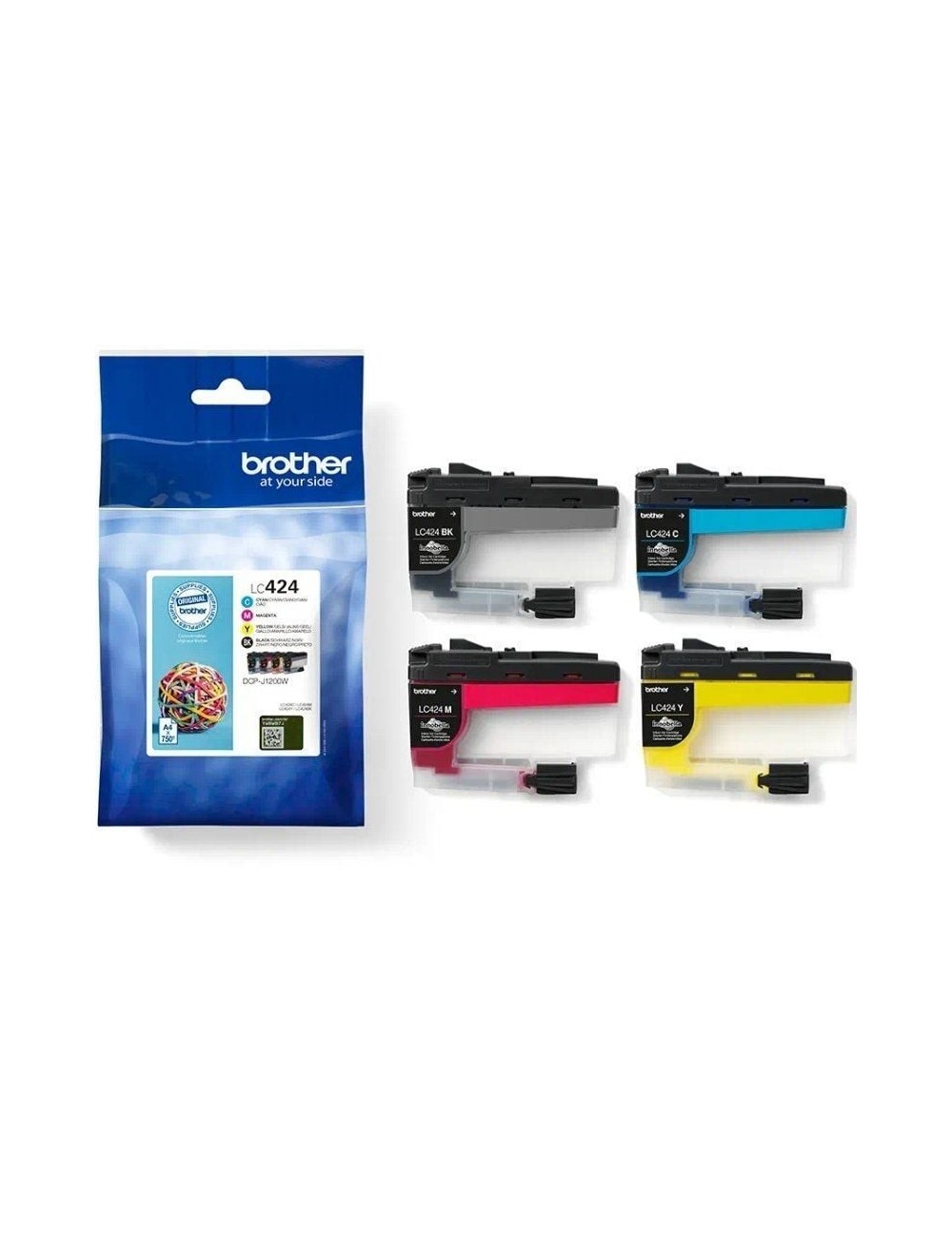 Cartucho de Tinta Original Brother LC424VAL/ Multipack/ Cian/ Magenta/ Amarillo/ Negro