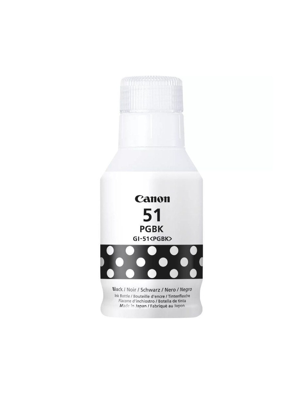 Botella de Tinta Original Canon GI-51/ Negra