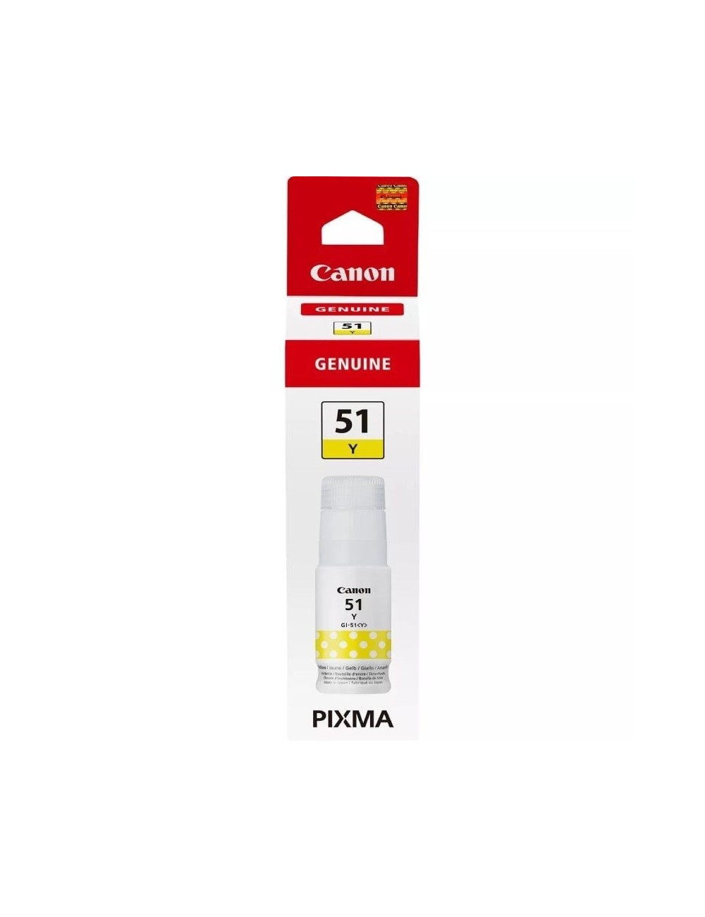 Botella de Tinta Original Canon GI-51/ Amarilla