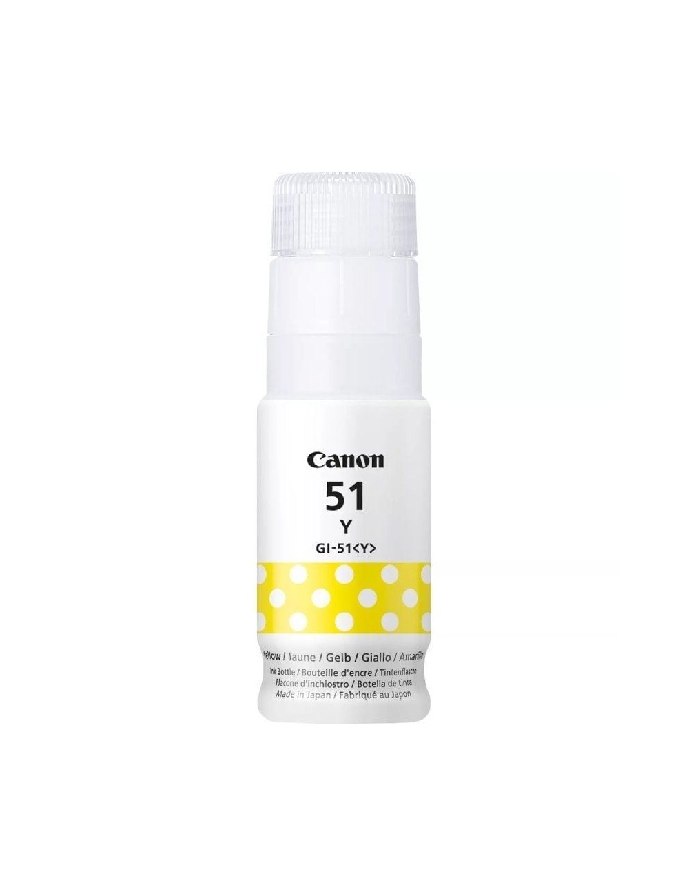 Botella de Tinta Original Canon GI-51/ Amarilla