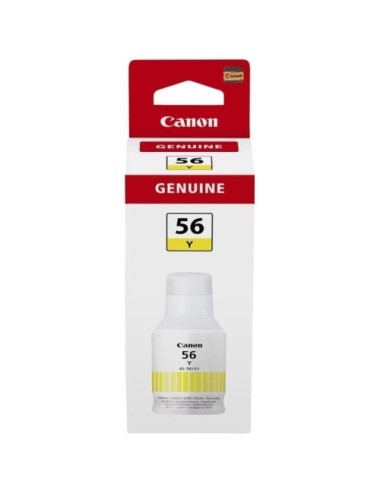 Botella de Tinta Original Canon GI-56/ Amarilla
