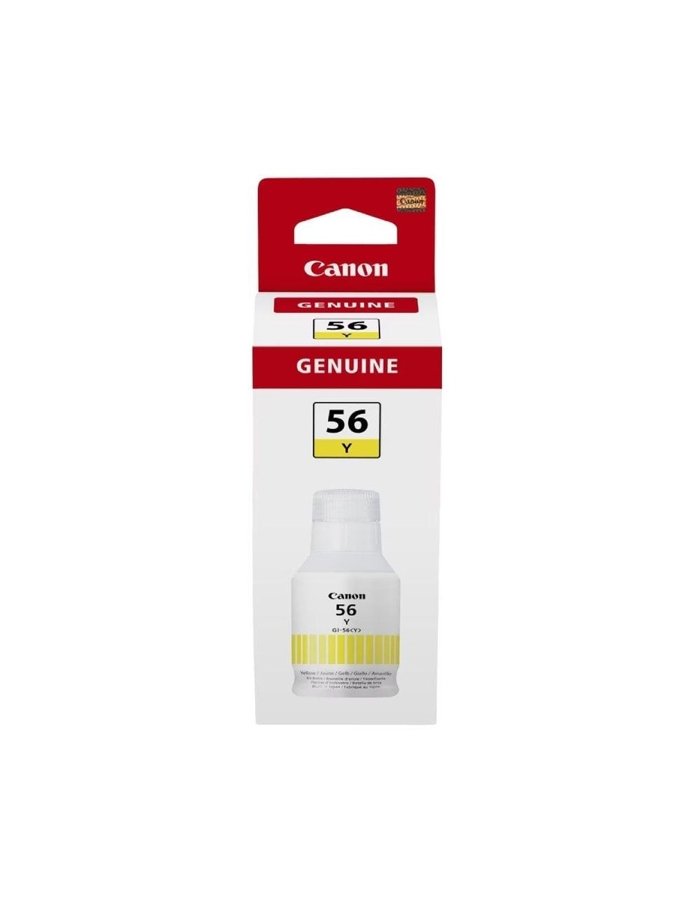 Botella de Tinta Original Canon GI-56/ Amarilla