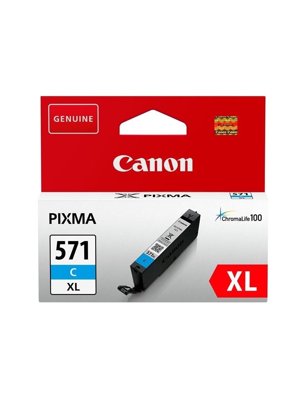Cartucho de Tinta Original Canon CLI-571CXL Alta Capacidad/ Cian