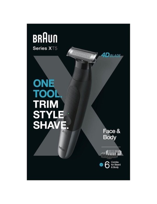 Afeitadora Braun Wet and Dry Serie X XT5200/ con Batería/ 6 Accesorios