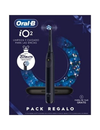 Cepillo Dental Braun Oral-B iO 2/ Incluye 2 Recambios/ Negro