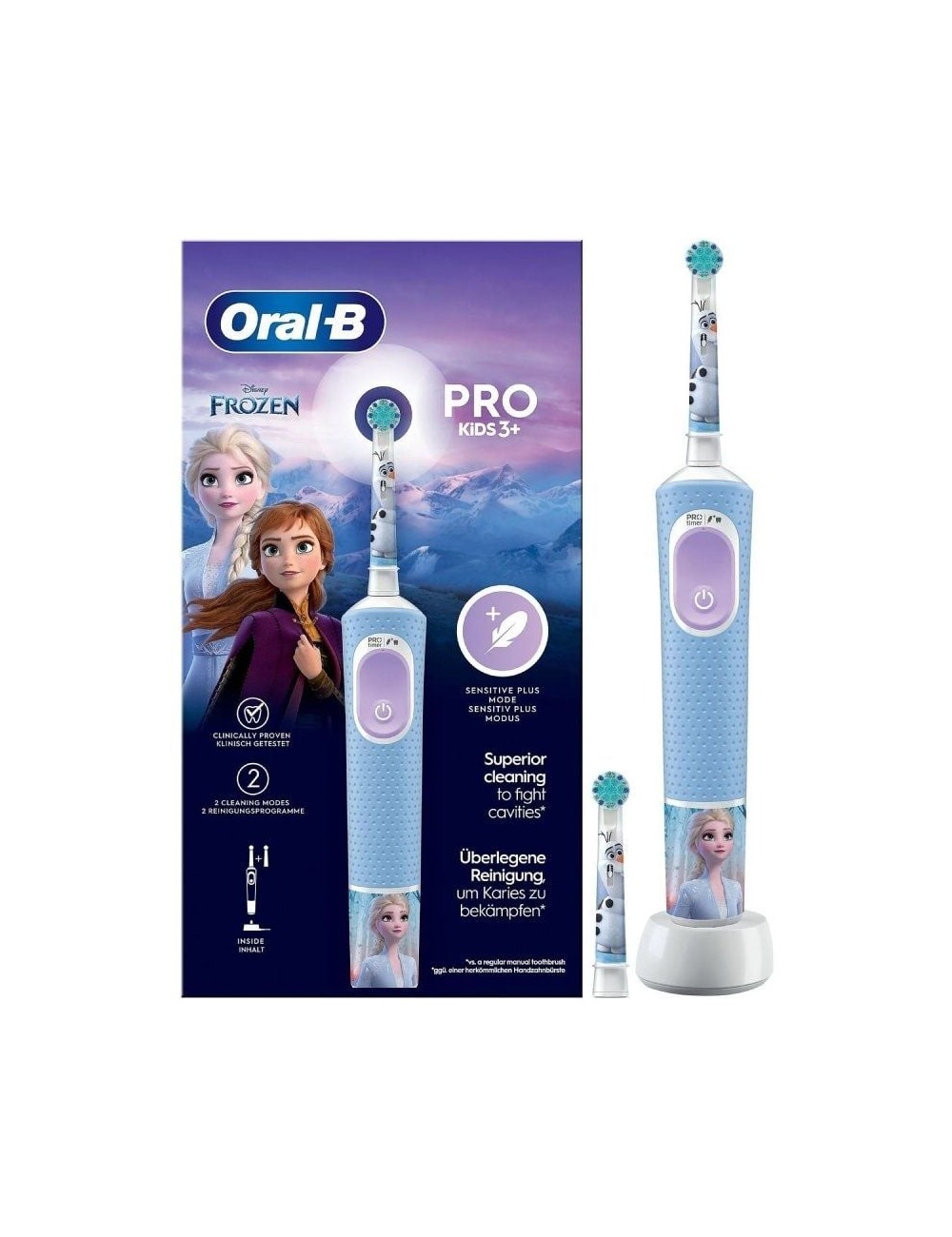 Cepillo Dental Oral-B Pro Kids 3 Frozen/ Incluye 1 Recambio