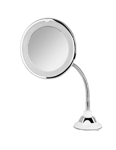 Espejo Cosmético de Pared con Luz Orbegozo ESP 1020/ Telescópico/ Ø17cm