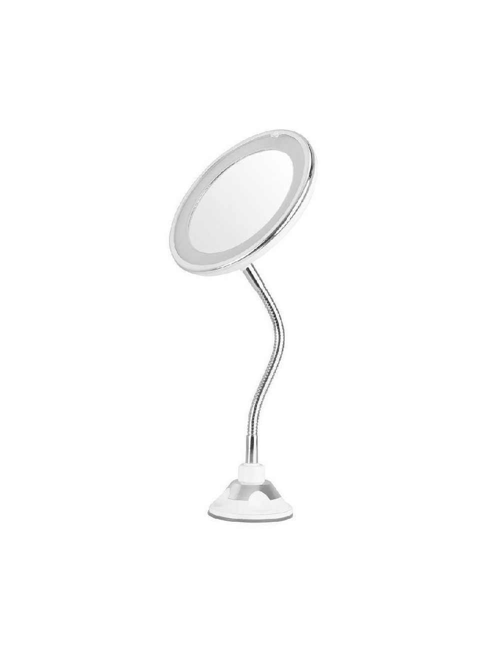 Espejo Cosmético de Pared con Luz Orbegozo ESP 1020/ Telescópico/ Ø17cm