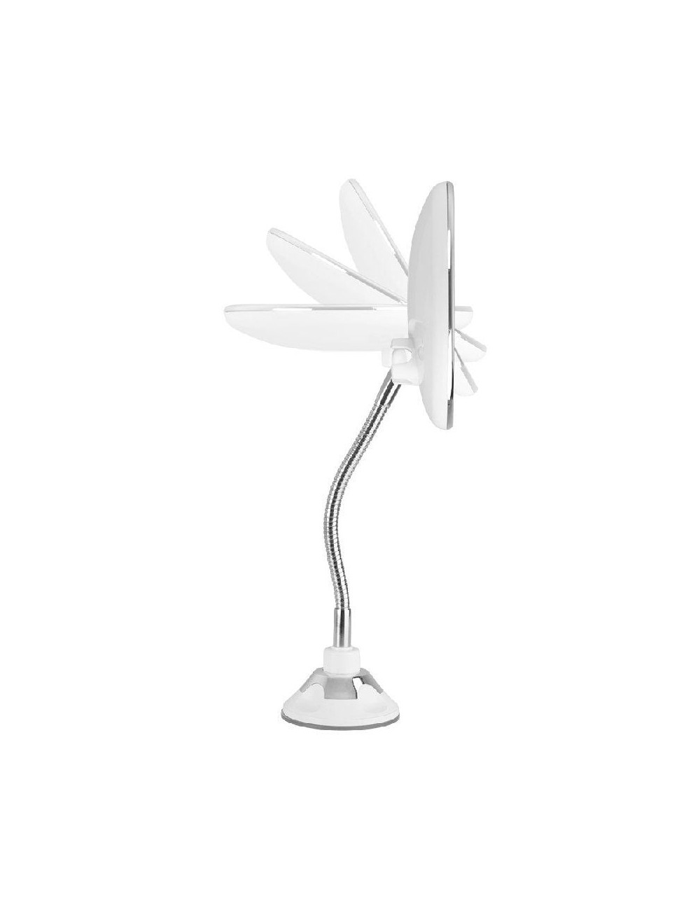 Espejo Cosmético de Pared con Luz Orbegozo ESP 1020/ Telescópico/ Ø17cm