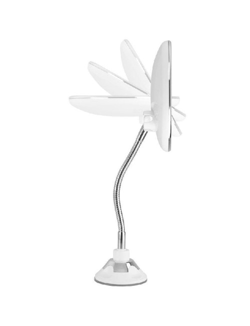 Espejo Cosmético de Pared con Luz Orbegozo ESP 1020/ Telescópico/ Ø17cm