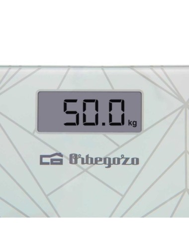 Báscula de Baño Orbegozo PB-2218 A/ Hasta 180kg/ Blanca