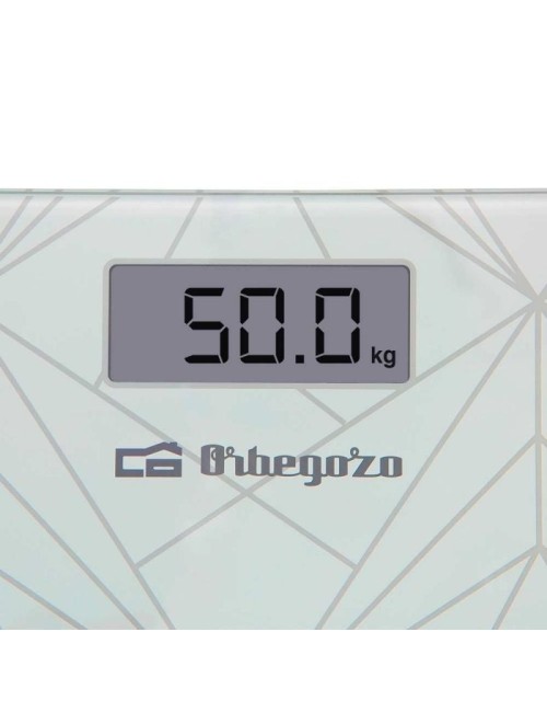 Báscula de Baño Orbegozo PB-2218 A/ Hasta 180kg/ Blanca