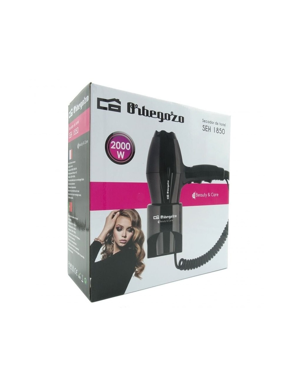 Secador Orbegozo SEH-1850/ 2000W/ Negro