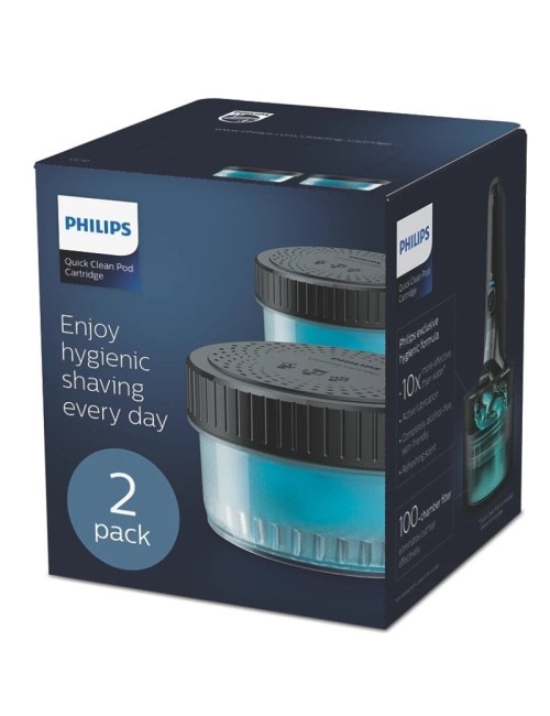 Cartucho de dosis de limpieza rápida Philips CC12/50/ para Afeitadoras Philips/ 2 Unidades