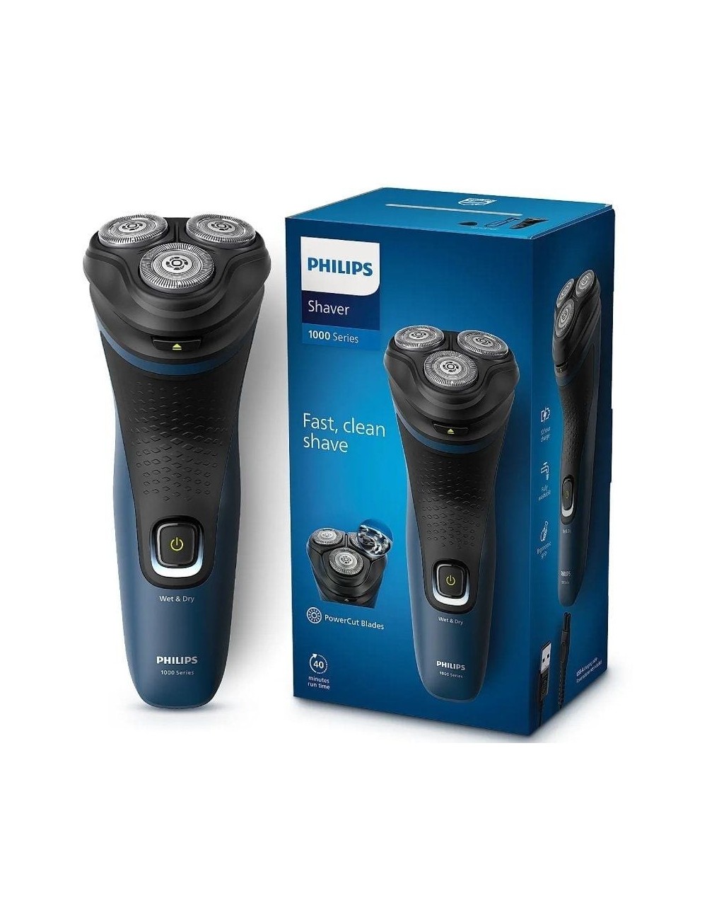 Afeitadora Philips Wet and Dry S1151/ con Batería