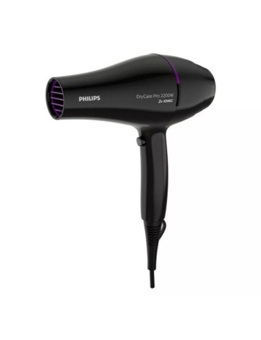 Secador Philips Drycare Pro BHD274/ 2200W/ Negro y Violeta