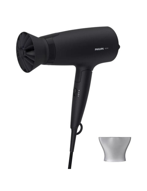 Secador Philips 3000 series BHD308/10/ 1600W/ Negro/ 2 Accesorios