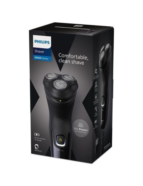 Afeitadora Philips Shaver Series 3000X X3021/00/ con Batería/ 1 Accesorio